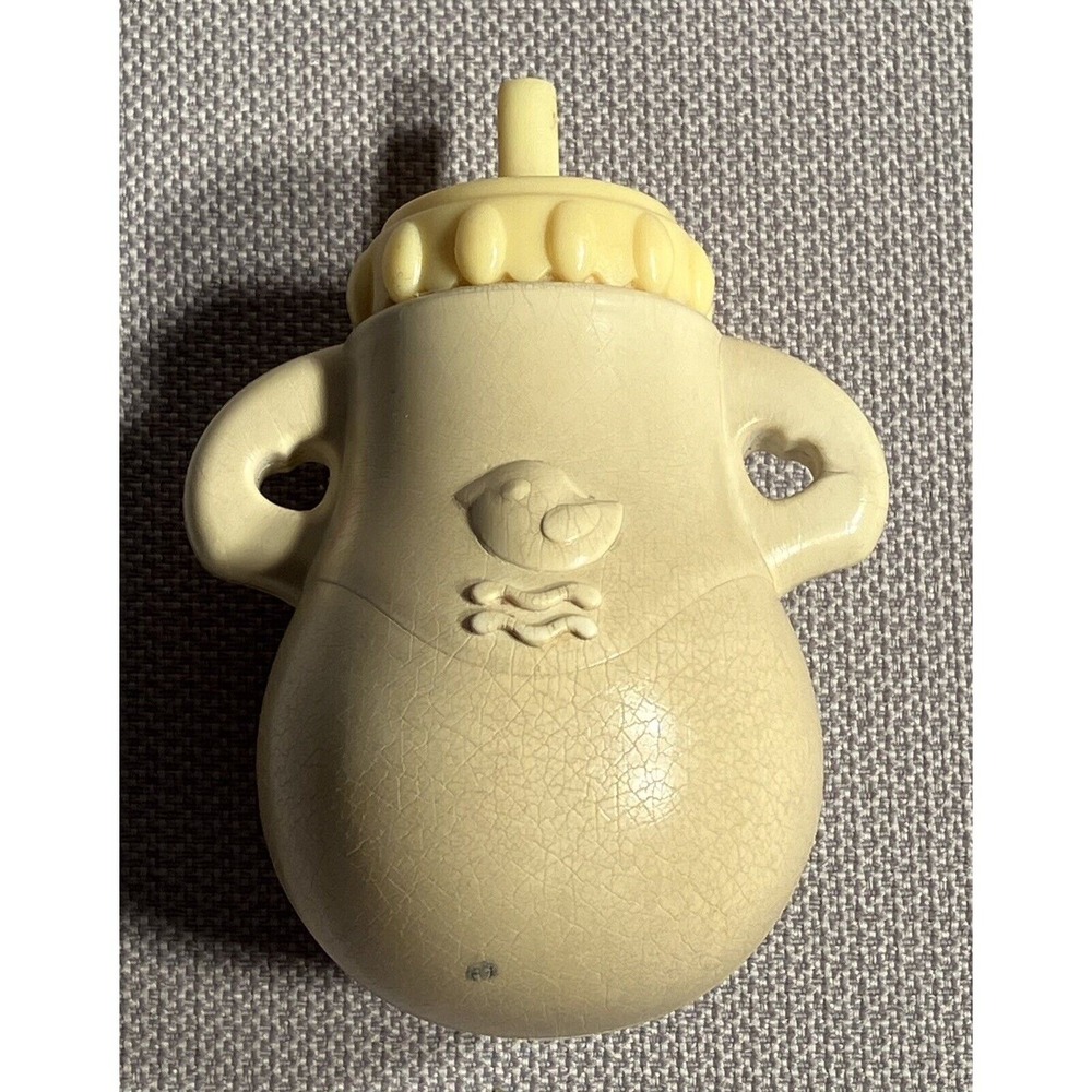 Baby Doll Bottle Yellow Squishy Duck Hard Plastic Nipple